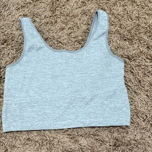 Ribbed Sports Bra Cropped Tank